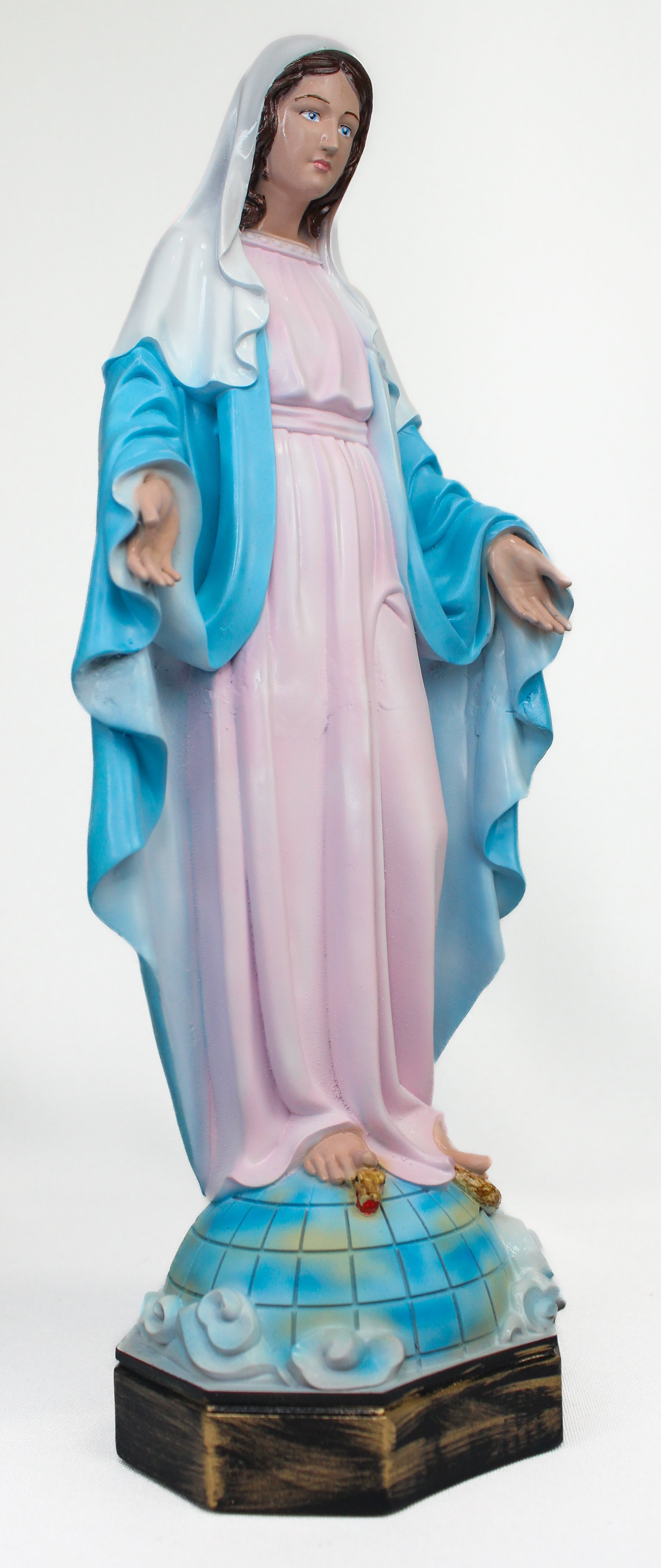 Imagem Nossa Senhora das Graças ( Madonna Miracolosa) Resina 3D de 30 cm